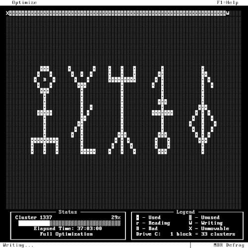 C:\>DEFRAG
